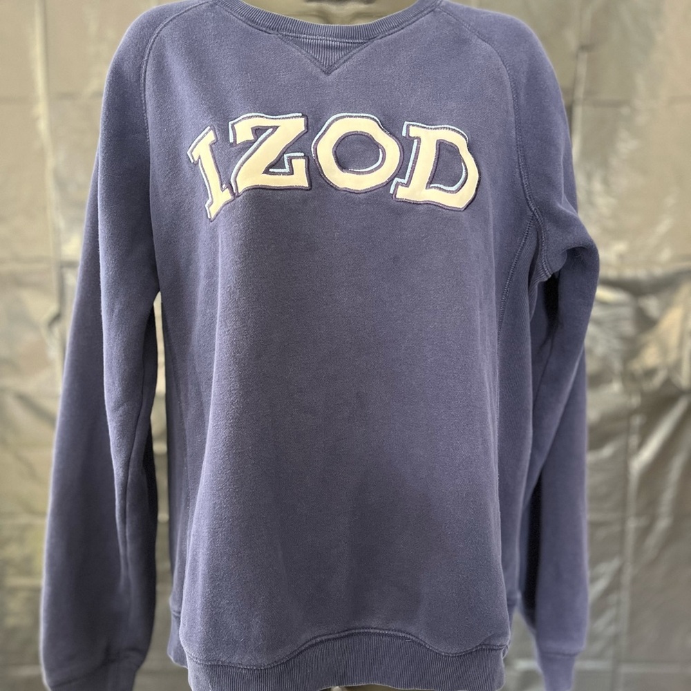 3 for $30 Izod Women's Blue Sweatshirt with White Logo